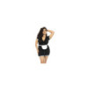 Costume soubrette 3 pièces grande taille , robe, tablier et coiffe 